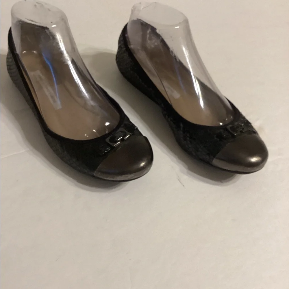 Diana Von Furstenberg Ballet Flats Snakeprint Size 7 M - Picture 2 of 6